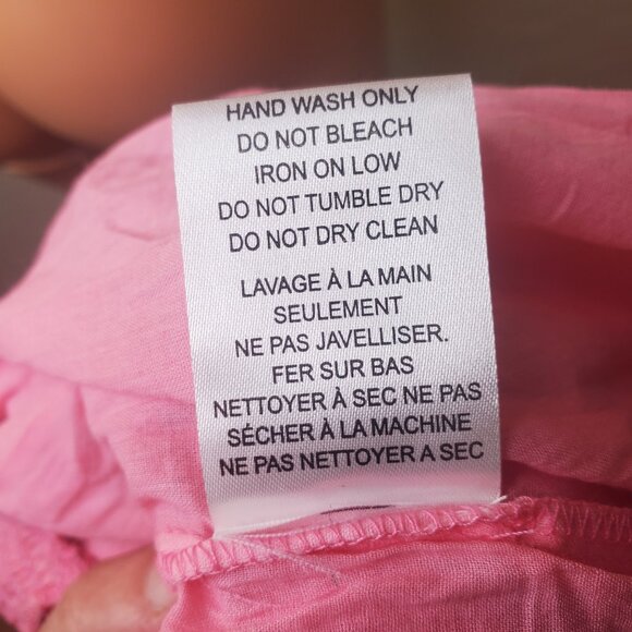 Muche Et Muchette Strapless Smocked Waist Floral Pink Tube Top Dress M/L EUC - Picture 13 of 13